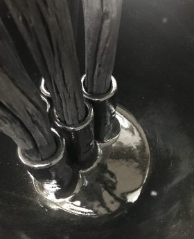 パイプ式は炭のアレンジが可能です。